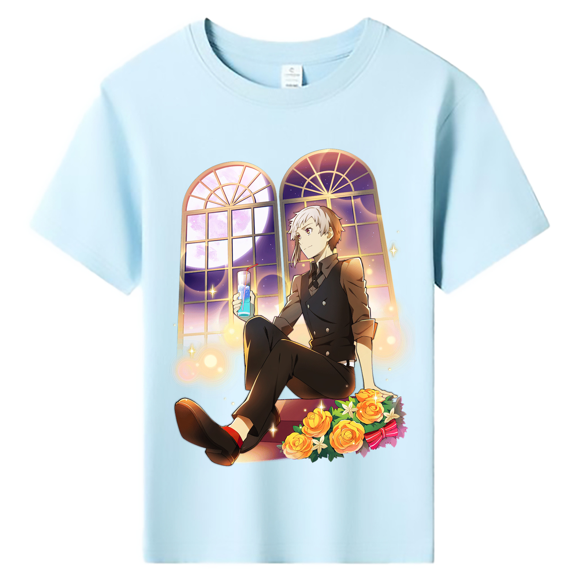 （画像用） 文豪ストレイドッグス Bungo Stray Dogs 綿100％キッズTシャツ（フロントプリント）